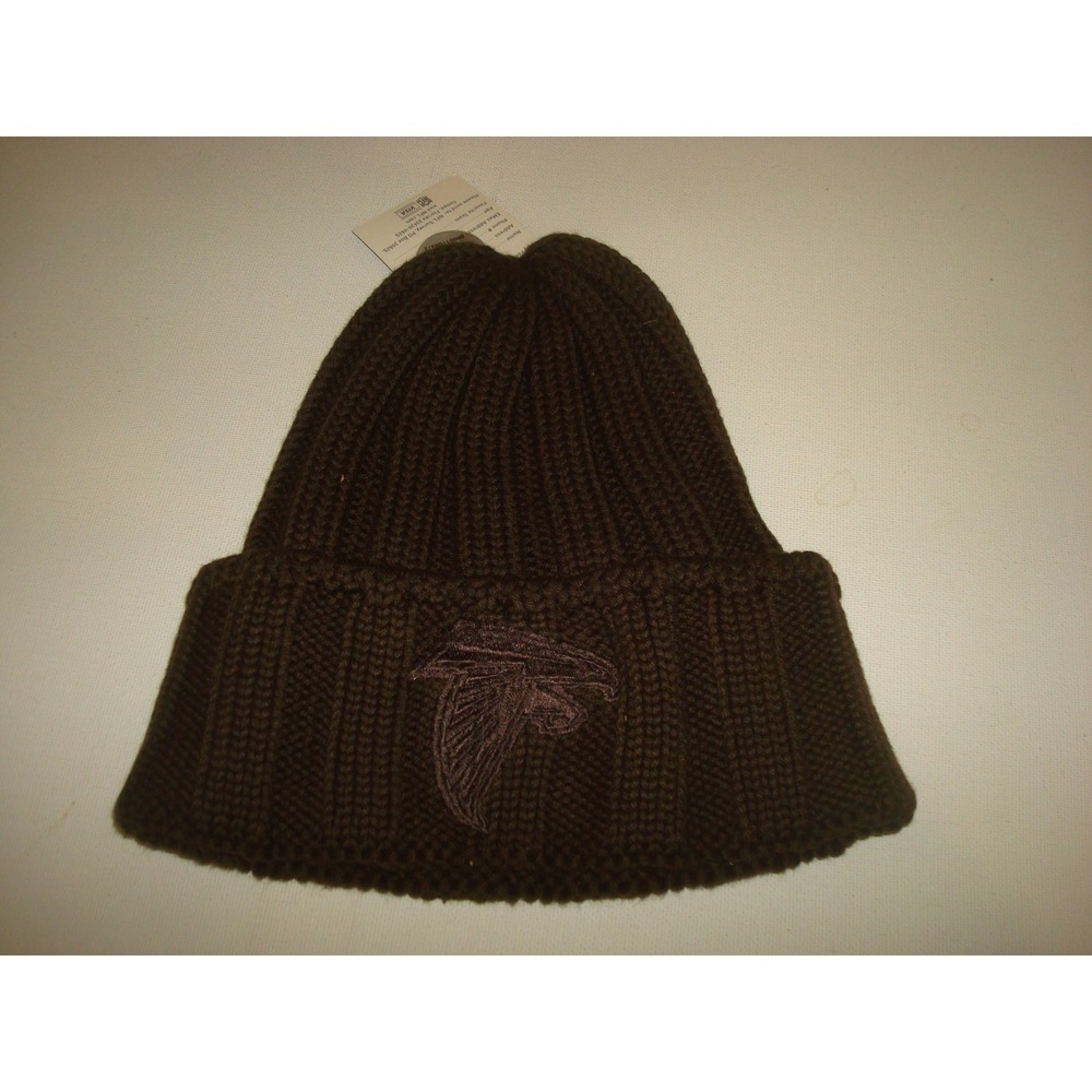 ATLANTA FALCONS Y2K 00S BEANIE KNIT TOBOGGAN HAT CAP VINTAGE DEADSTOCK D1